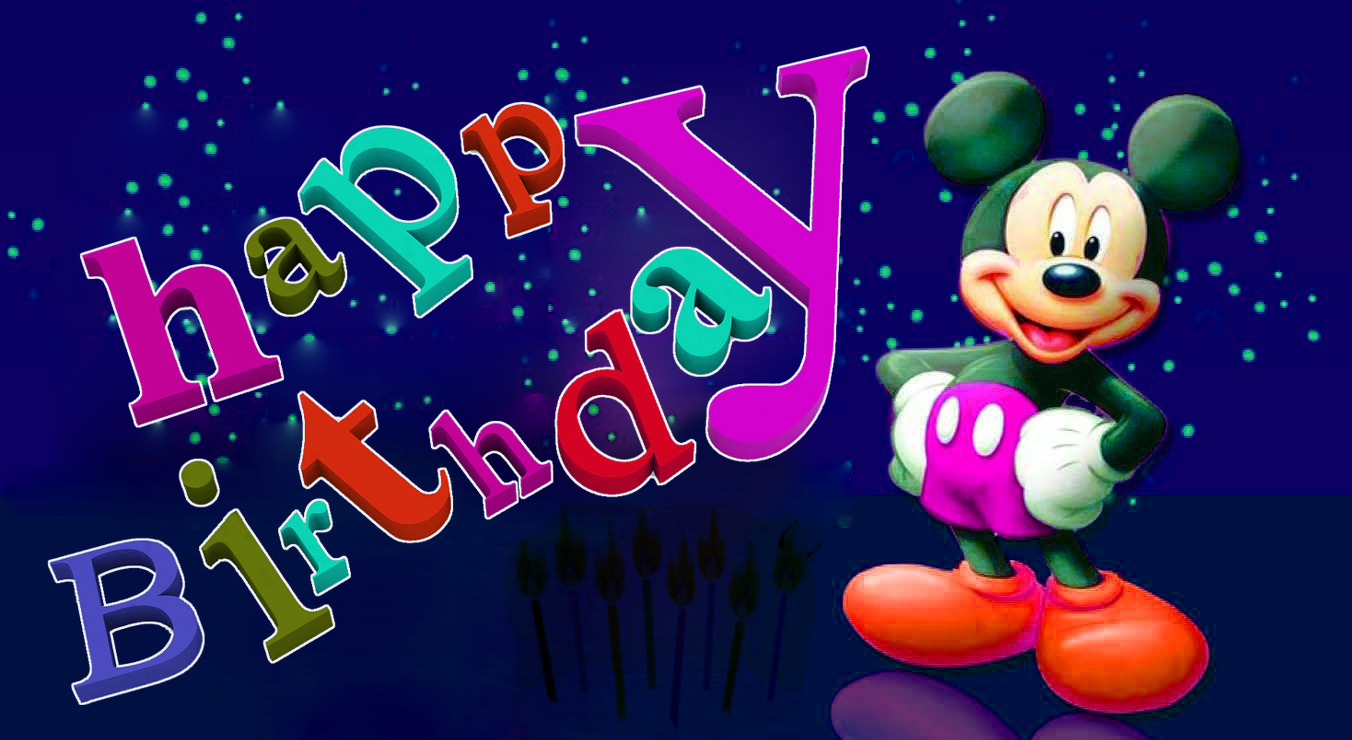 Happy BirtHDay Mickey Mouse HD Wallpaper Puter