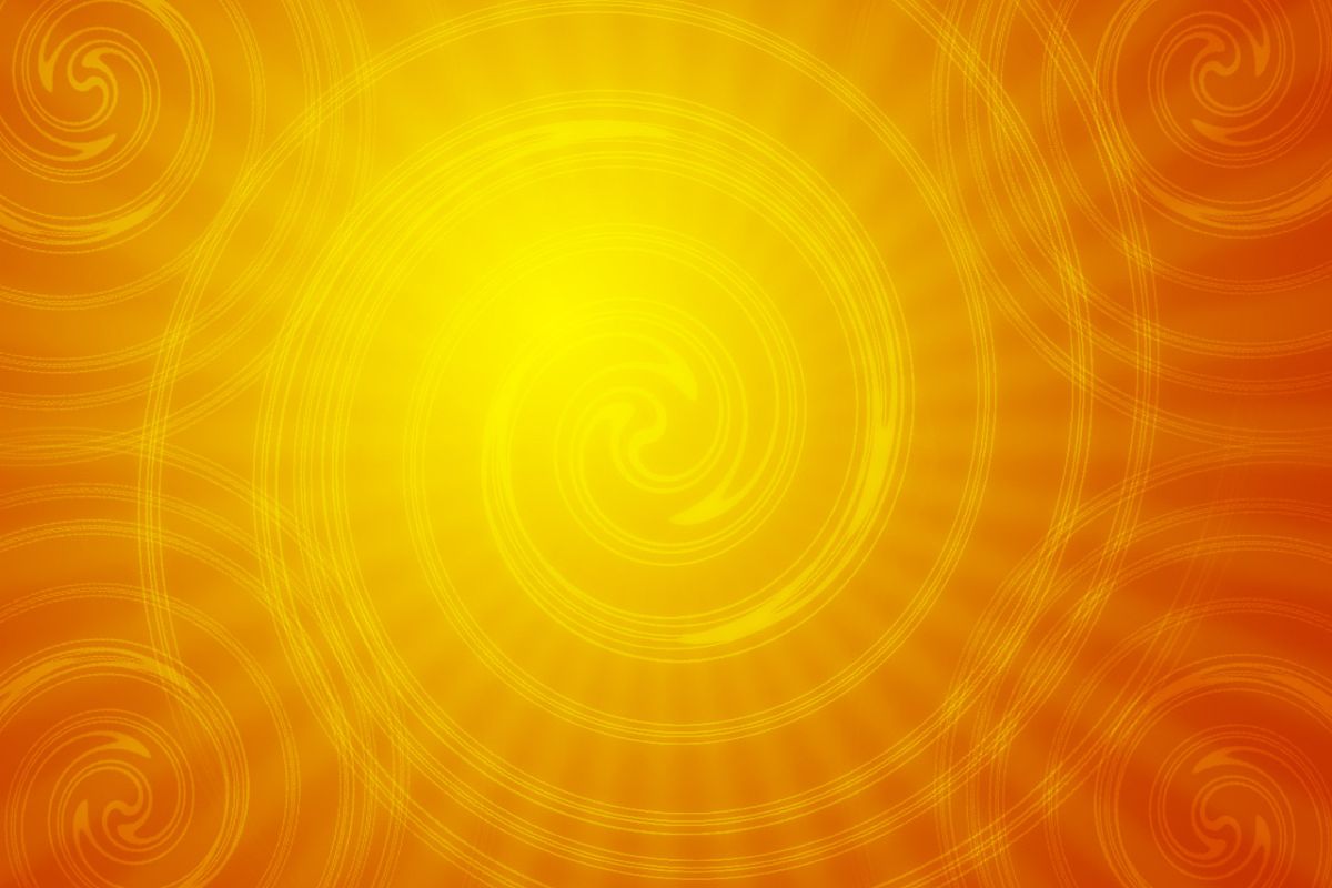 Sun Spiral Sol Espiral Yellow Orange Wallpaper