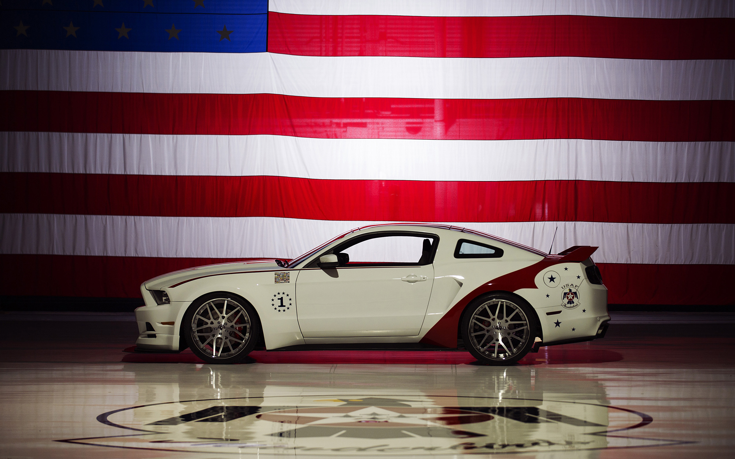 Us Air Force Thunderbirds Edition Ford Mustang Gt Wallpaper HD