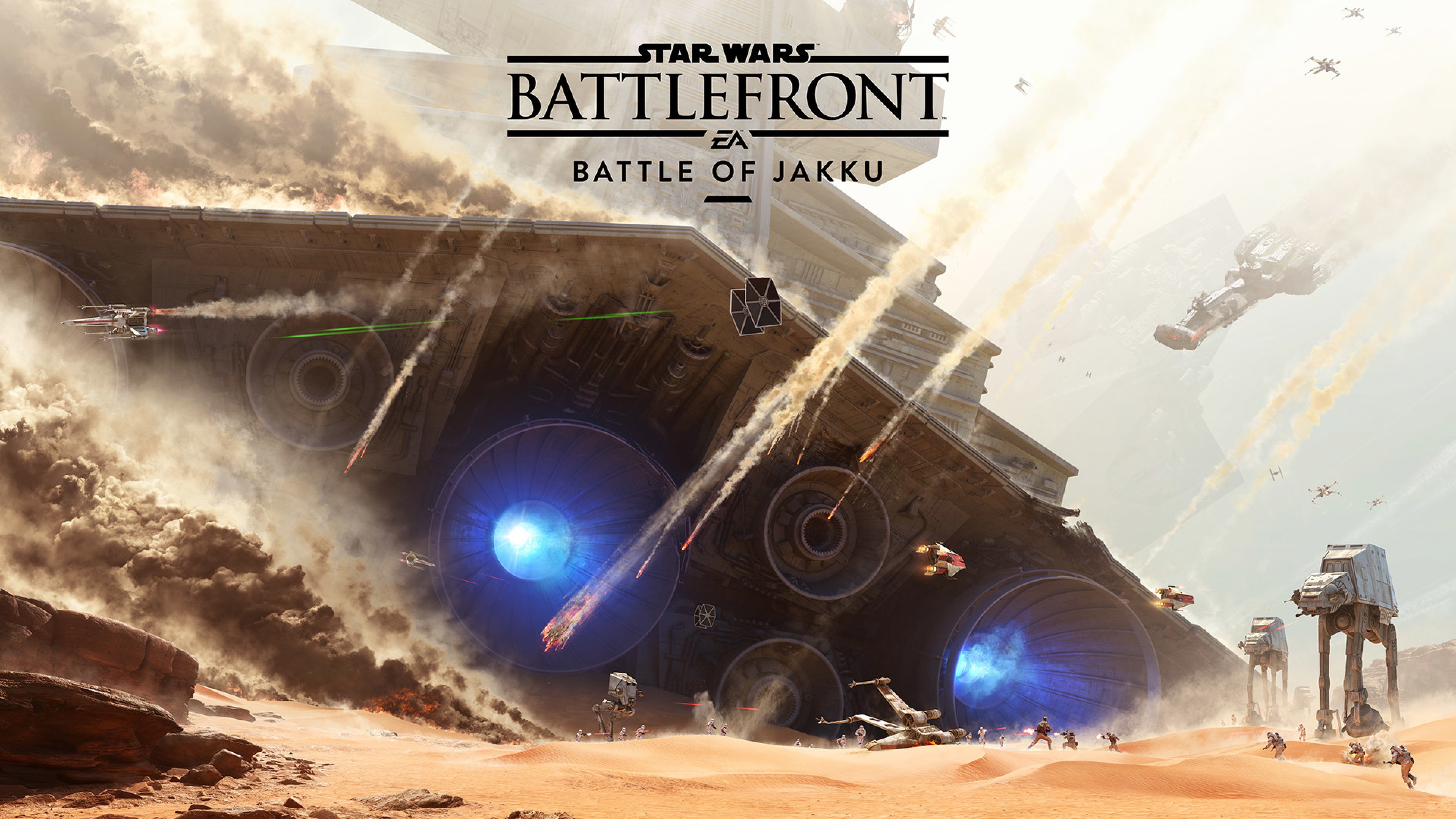 Star Wars Battlefront Battle Of Jakku Wallpaper Background 4k Ultra