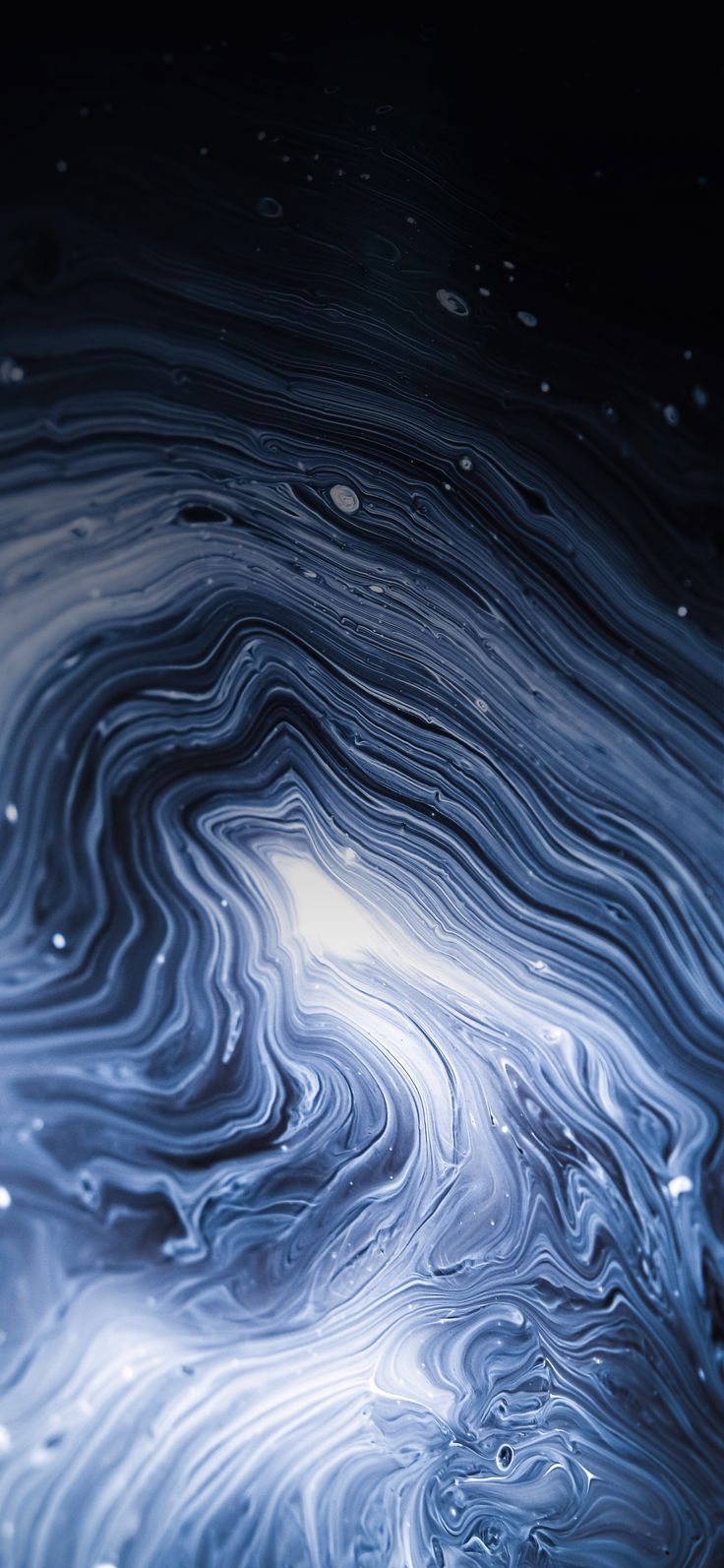 Liquid Texture Pattern Looks Like Floating Galaxy Acrylic Paint