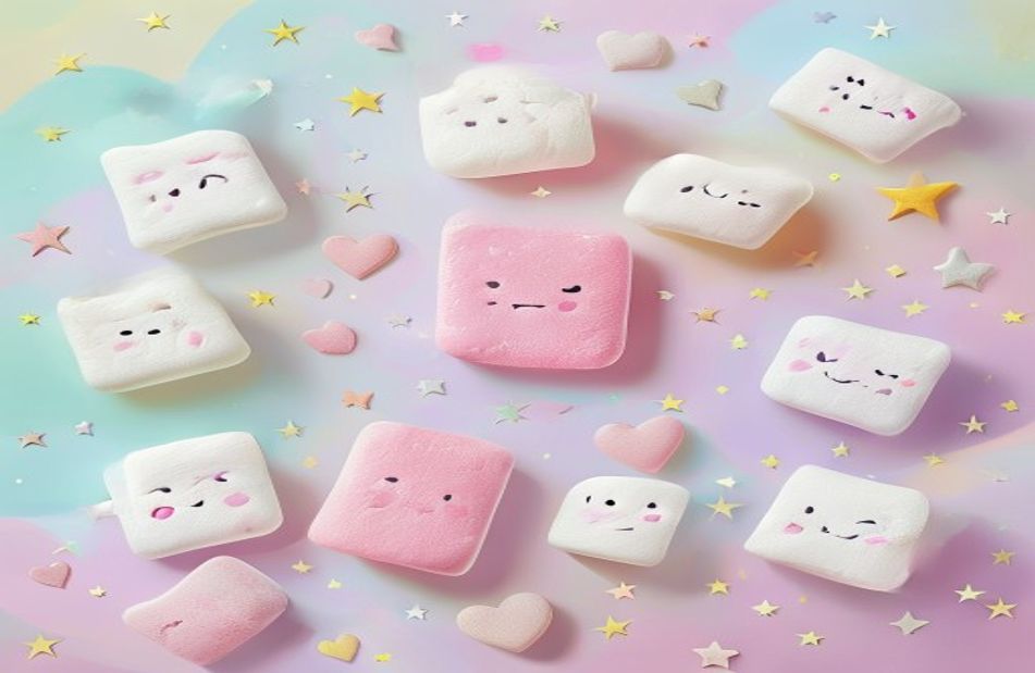 Cute Marshmallow Wallpaper