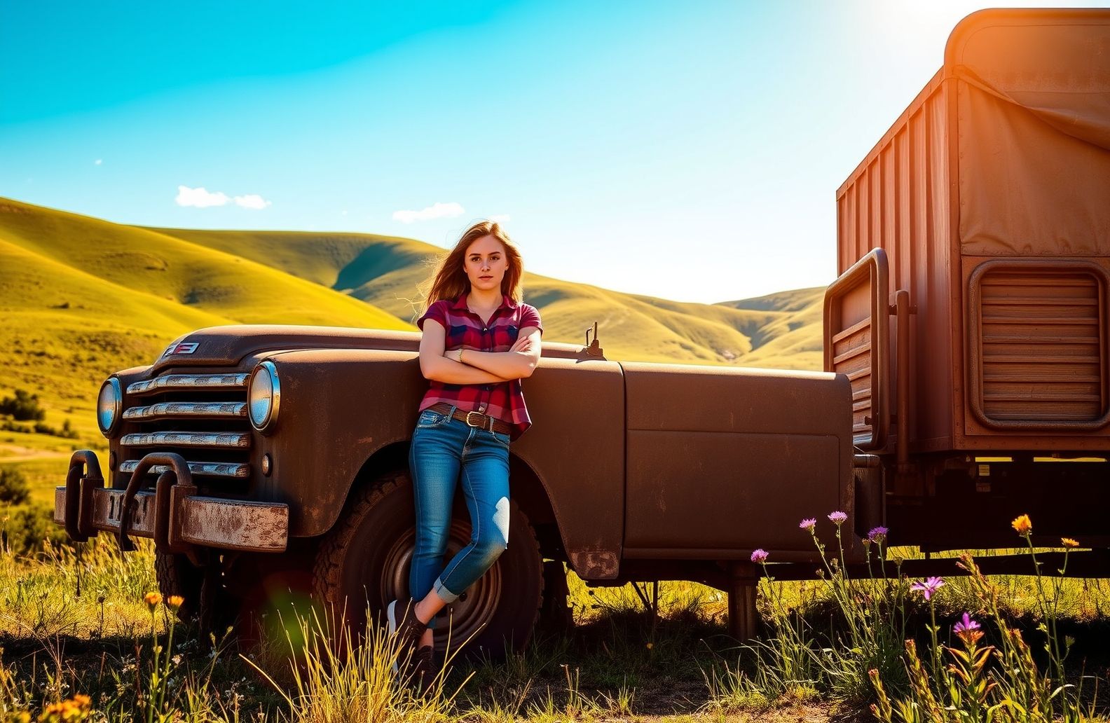 Girls And Trucks Wallpaper
