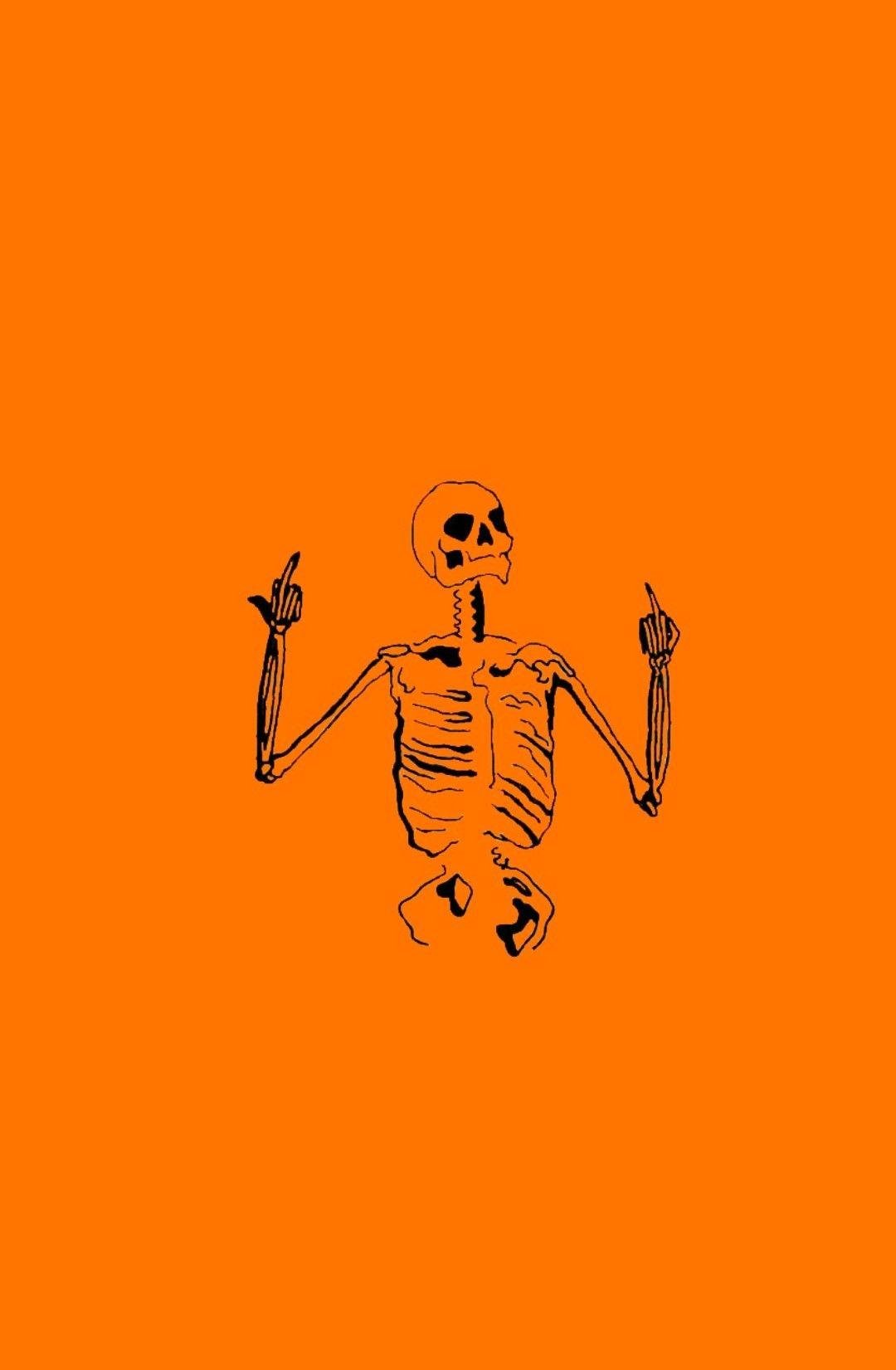 Free download halloween skeleton phone background Themed Wallpaper