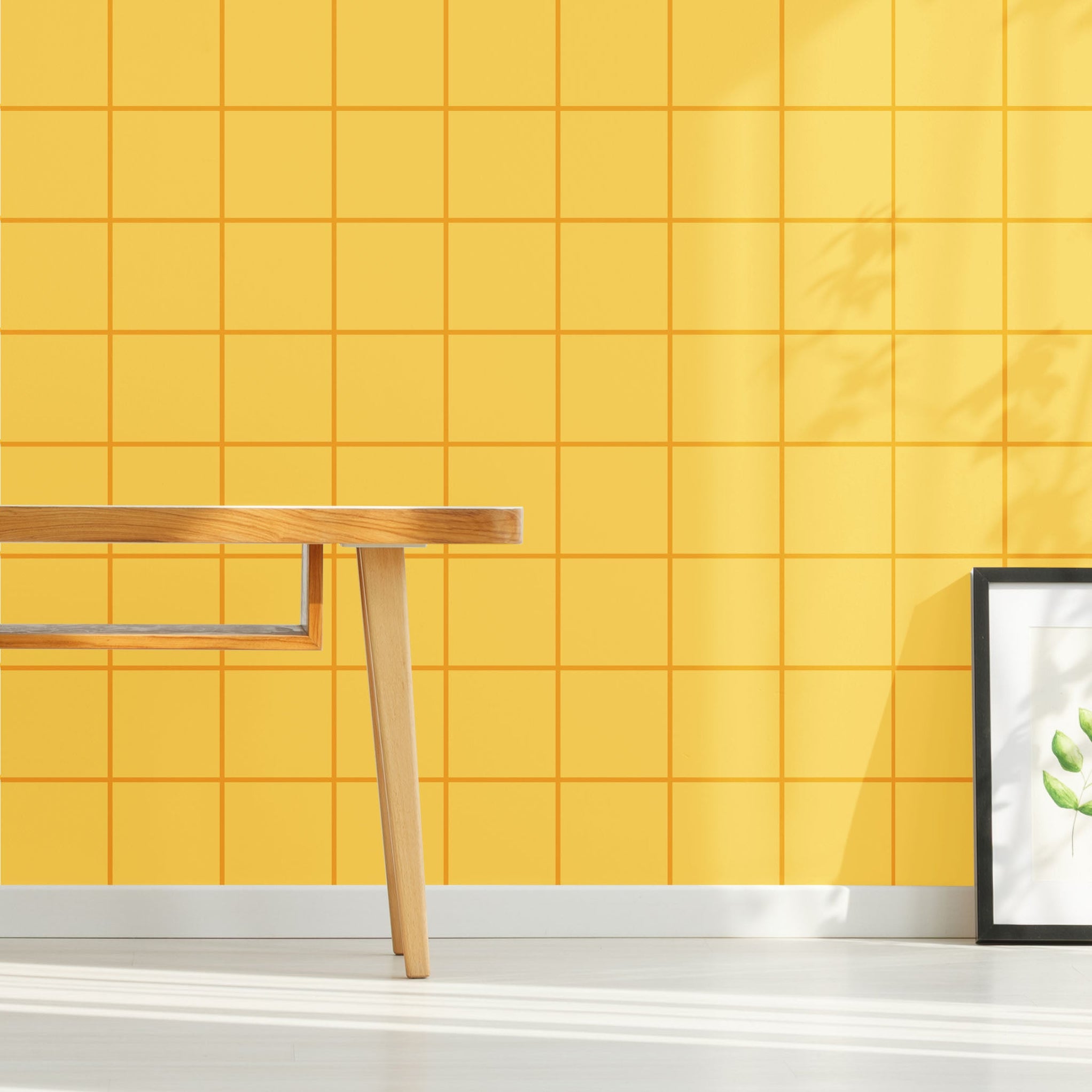 Grid Peel Stick Half Wallpaper For Happy Homes