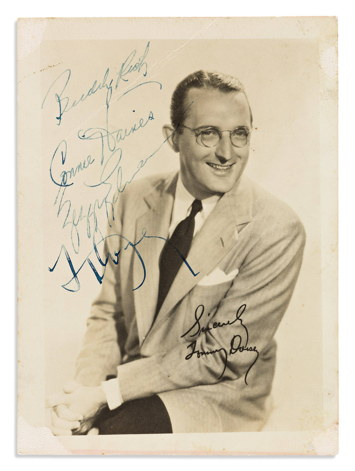 Tommy Dorsey Autographed Portrait Photography Wallpaper