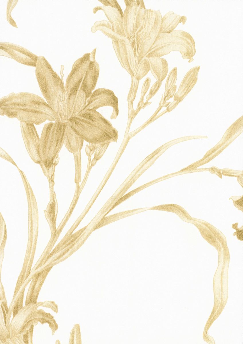 [31+] Gold Flower Wallpaper on WallpaperSafari
