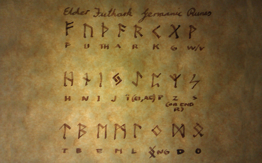 Elder Futhark Proto Germanic Runes by xsiegreichx on