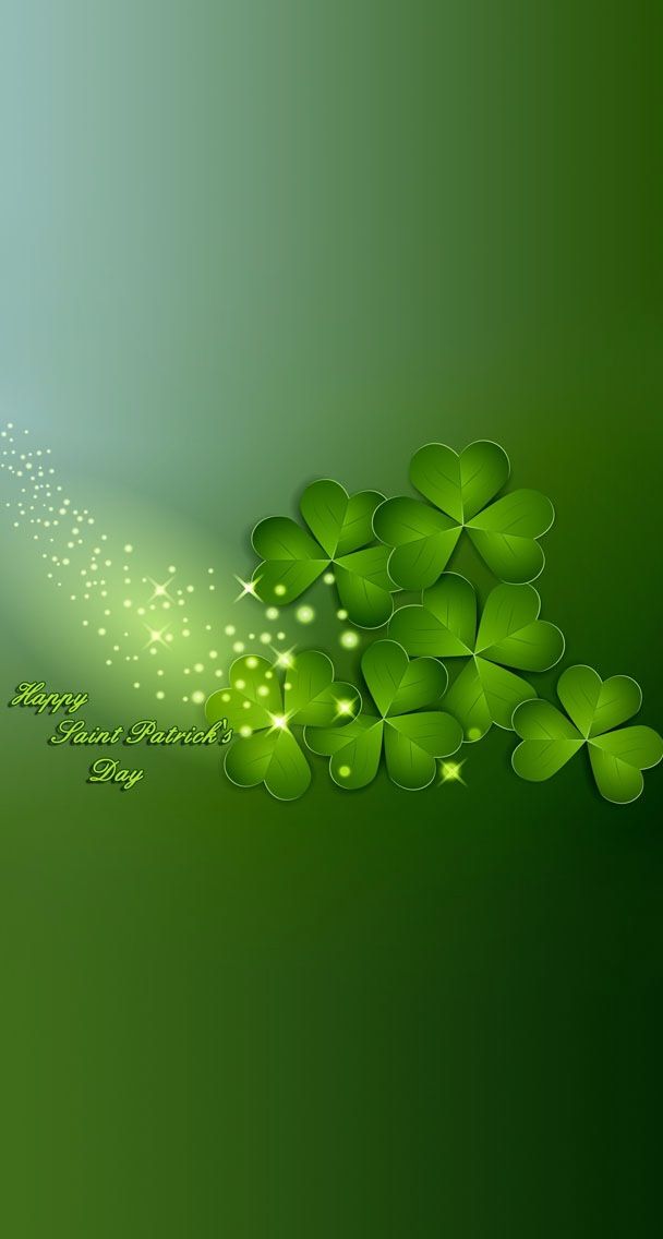St Patricks Day iPhone Wallpaper Color   Glitter Sparkle Glow