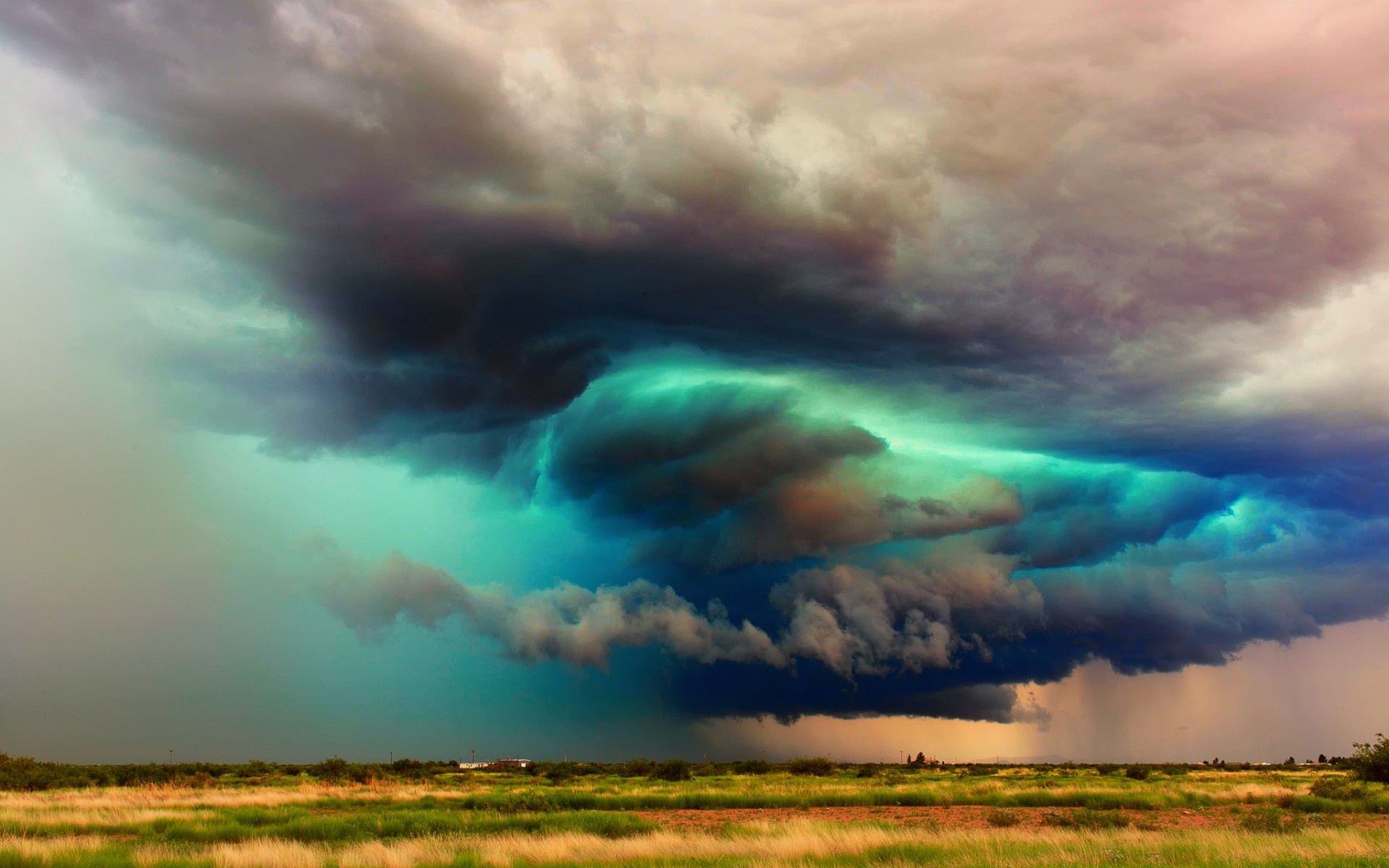 Arizona Clouds Storm Sky Dark Desktop Wallpaper Nature