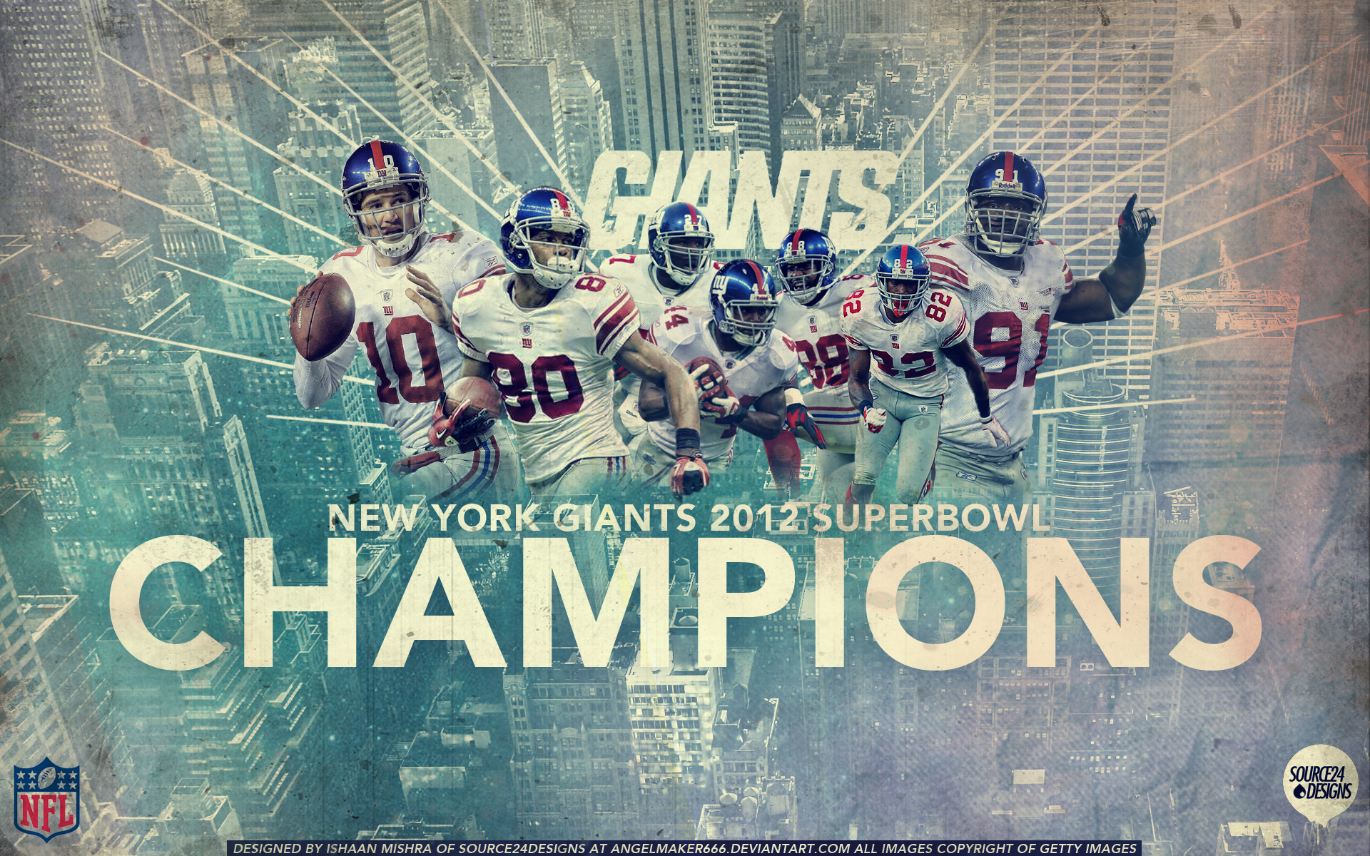 New York Giants Super Bowl Champions By Angelmaker666 X