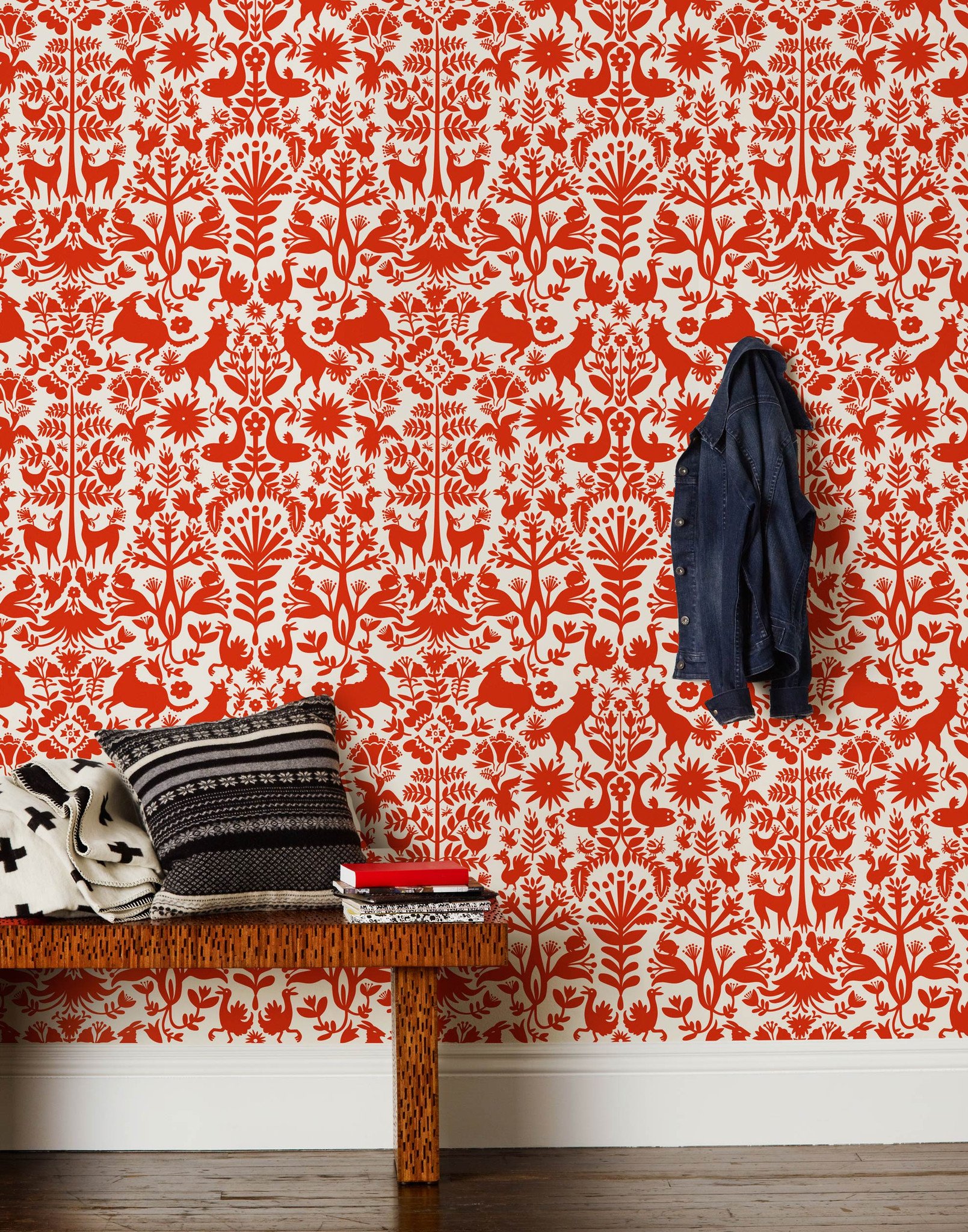 Otomi Red Wallpaper Hygge West