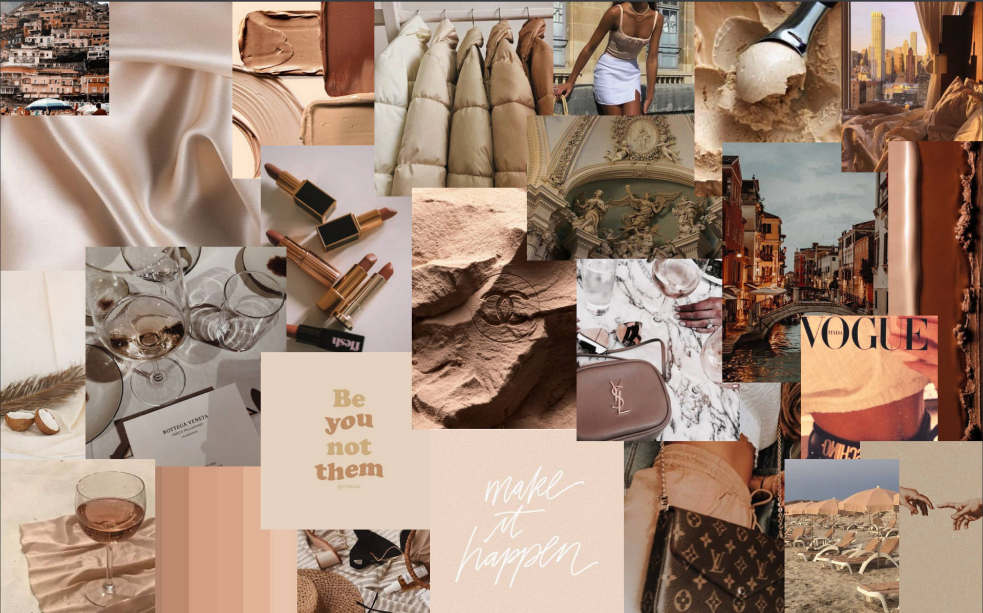 Beige Aesthetic Desktop Wallpaper