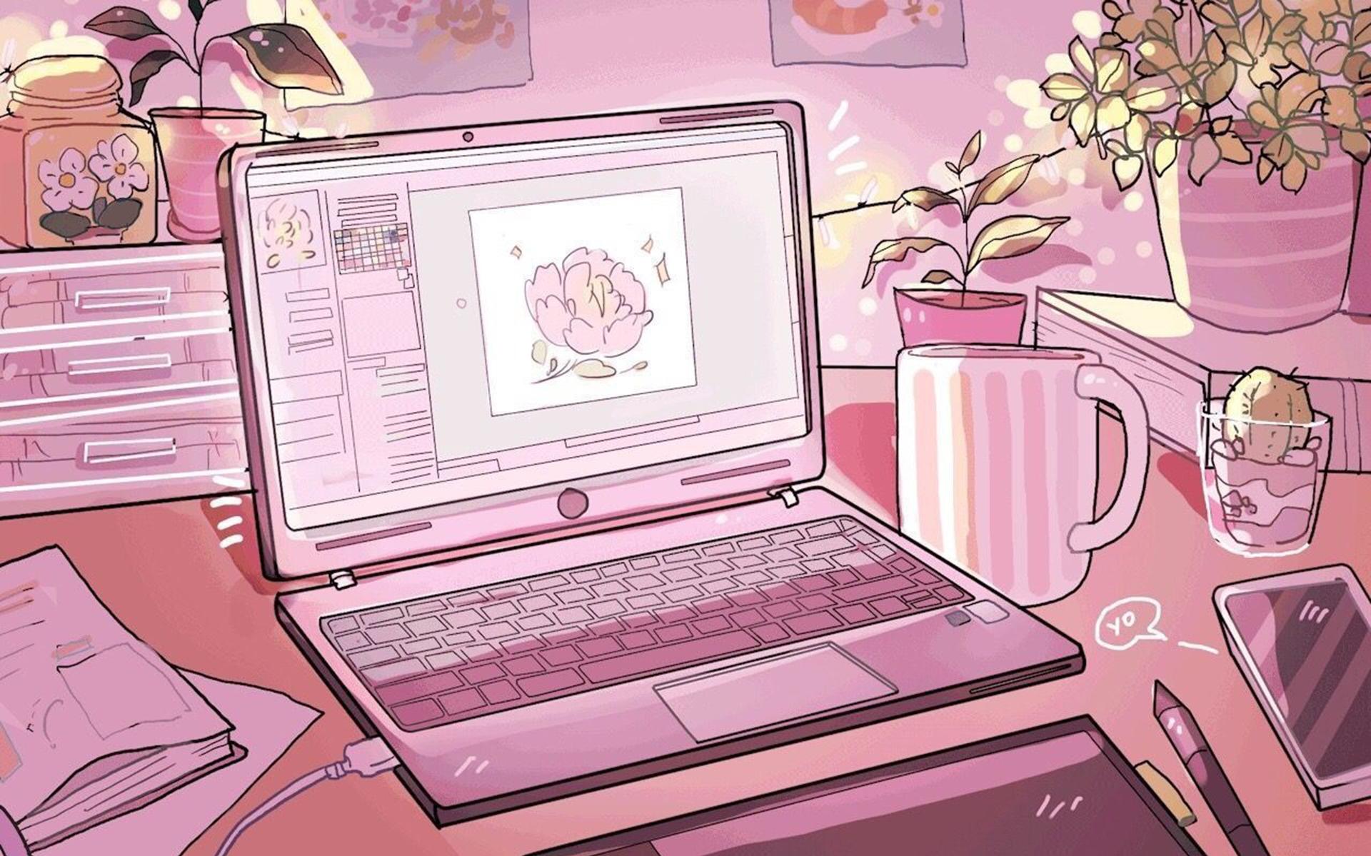 Soft Aesthetic Puter Background