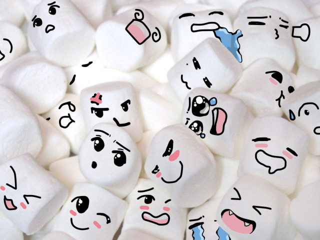 Free download marshmallows with anime faces by anastasia309 on [640x480]  for your Desktop, Mobile & Tablet | Explore 47+ Cute Marshmallow Wallpapers  | Cute Background, Cute Wallpaper, Backgrounds Cute