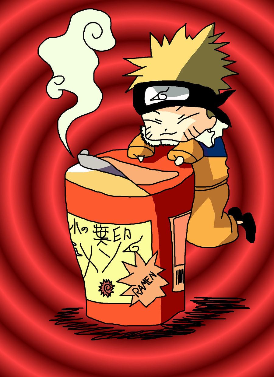 Boruto and Naruto eat ramen | Daily Anime Art