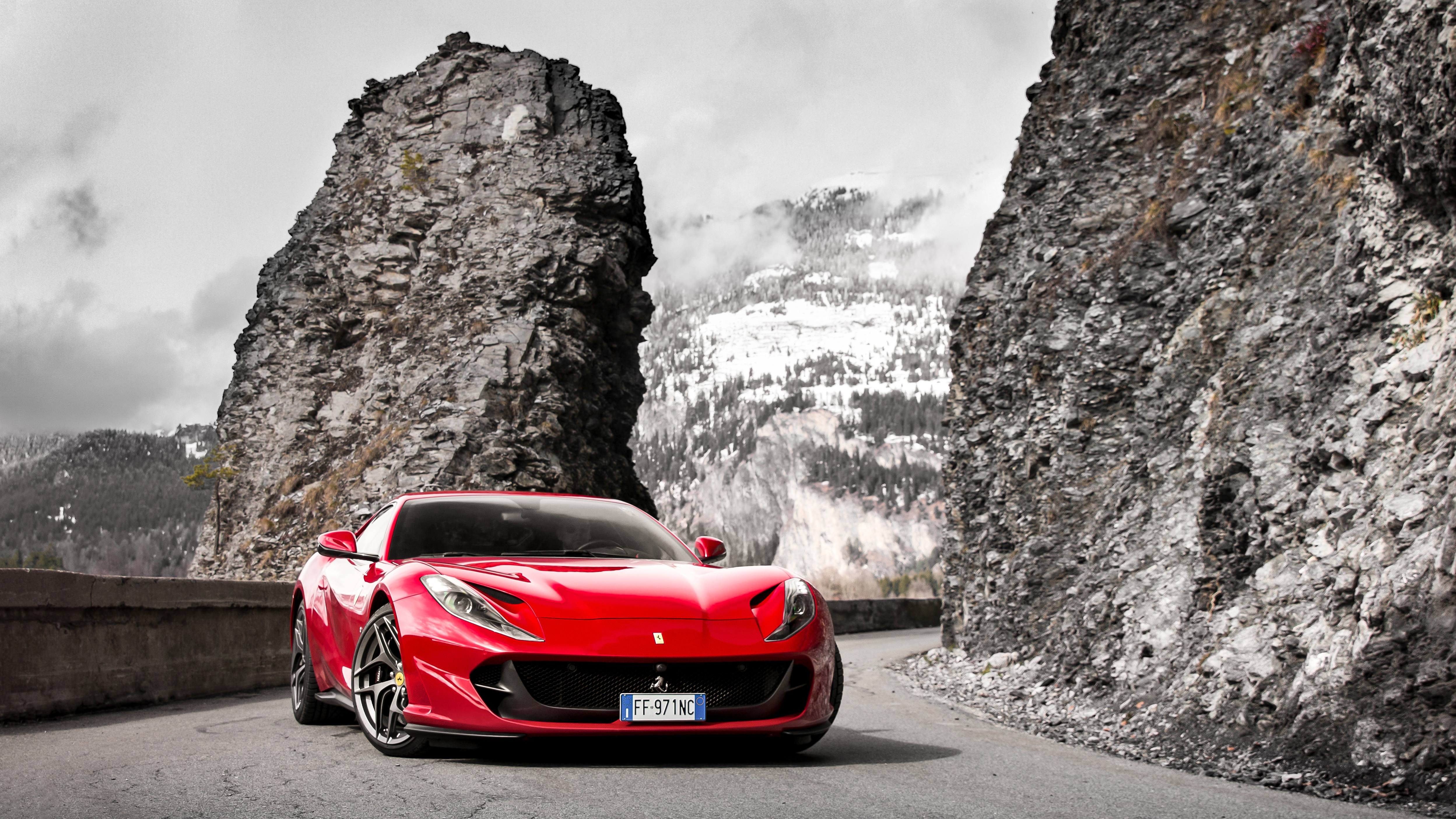 Ferrari Superfast 4k Ultra HD Wallpaper Background Image