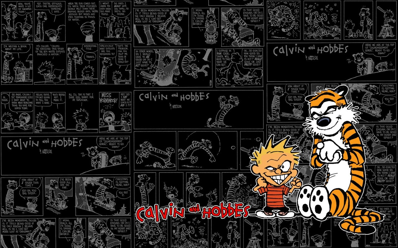 Calvin Hobbes Puter Wallpaper Desktop Background