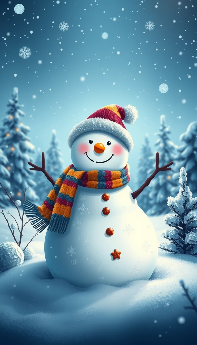 Snowman Wallpaper For Computer