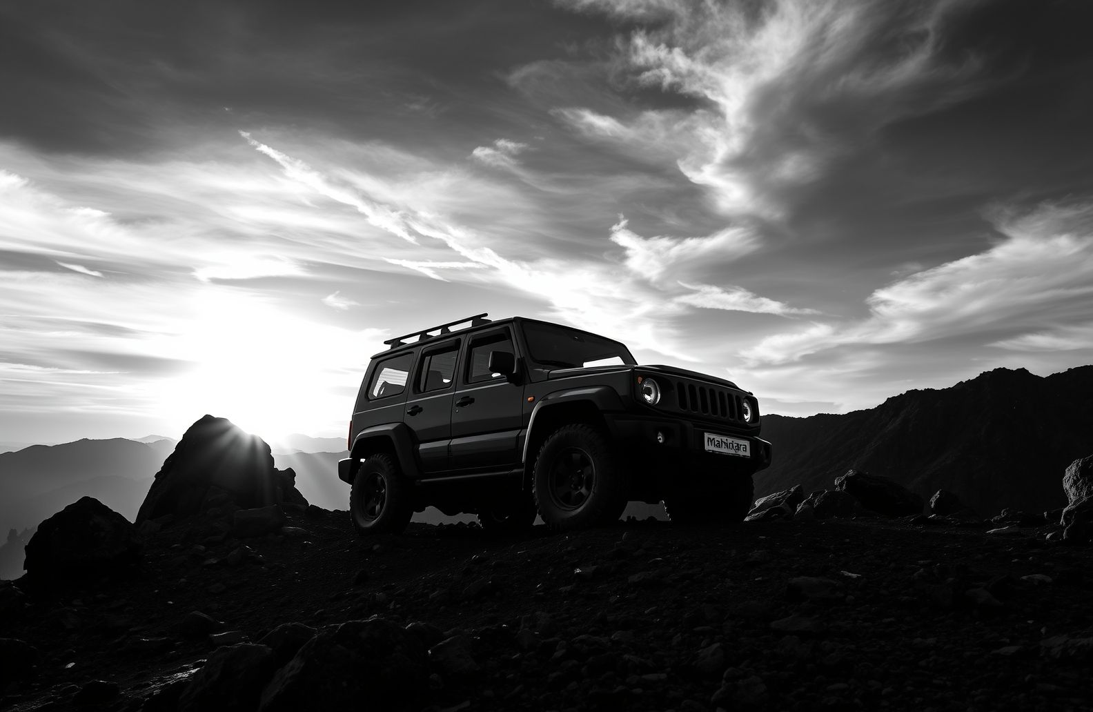 Mahindra Scorpio Black Wallpaper