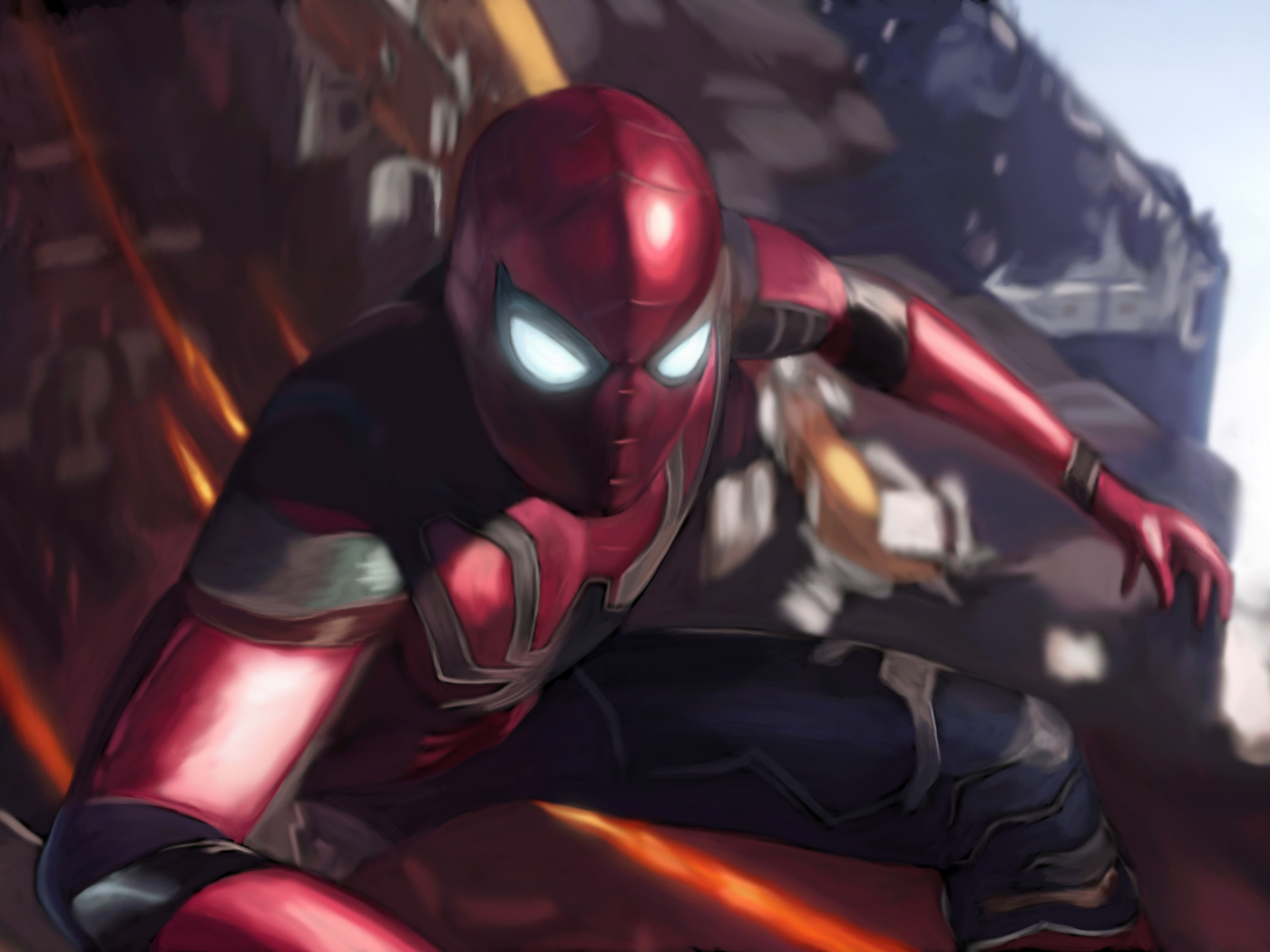 Spider Man In Avengers Infinity War HD 4k Wallpaper