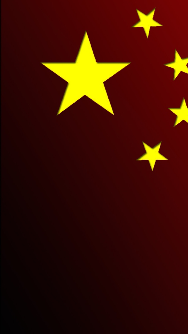 China Flag Wallpaper for 640x1136