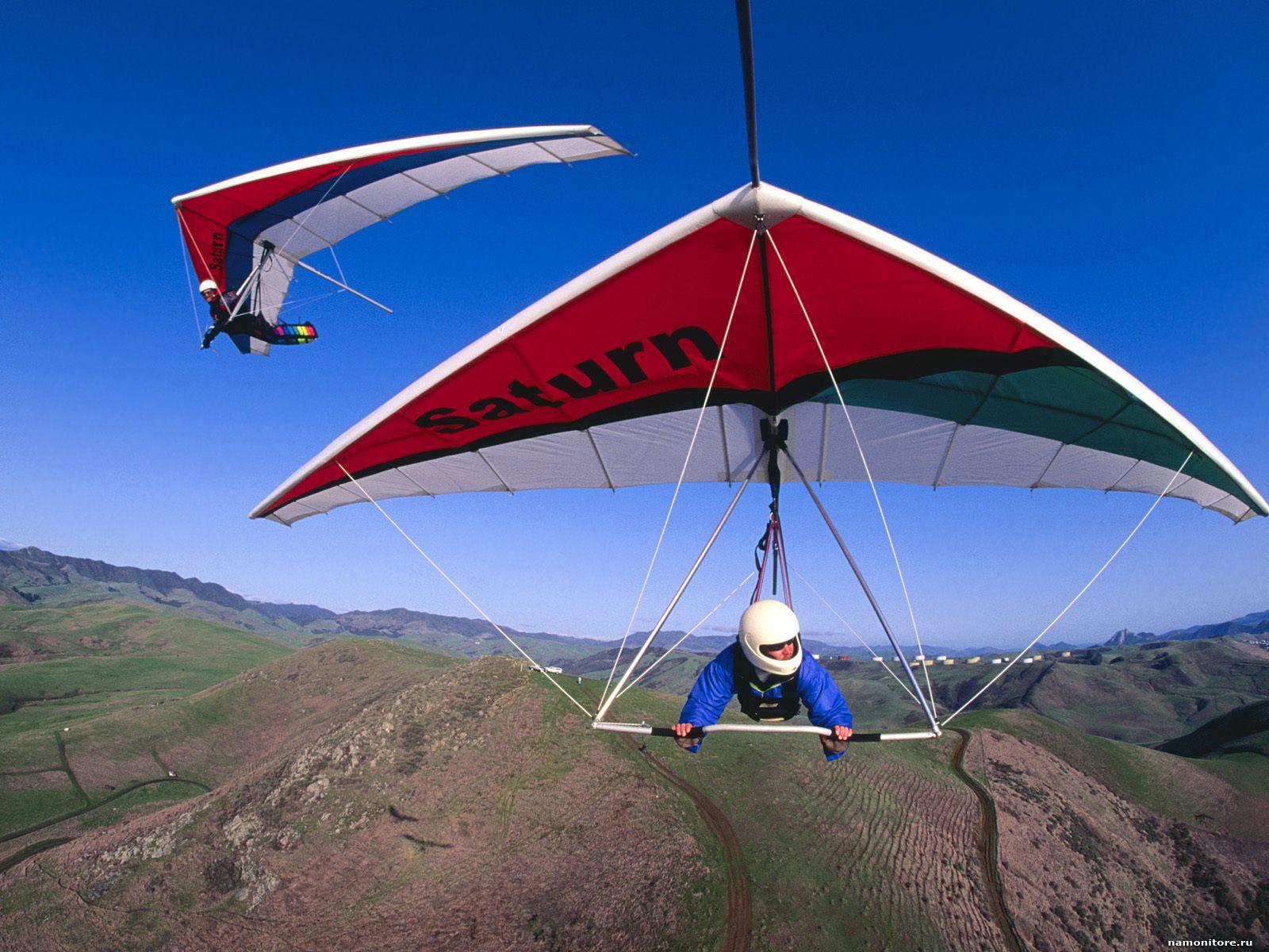 Two Hang Gliders Glider Sports