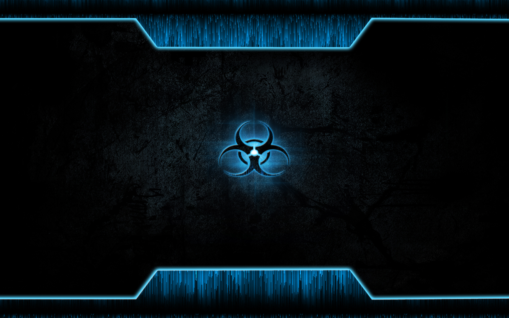 Blue Biohazard Wallpaper By N K Y