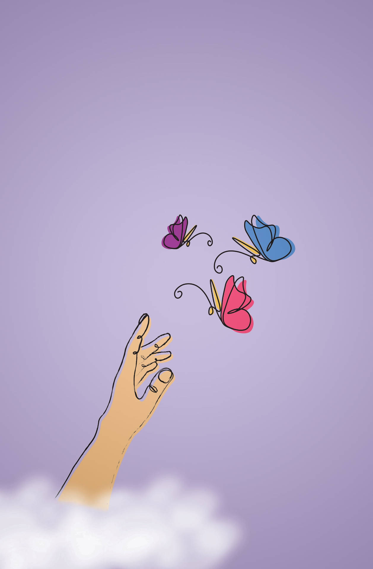 Purple Pastel Aesthetic Wallpaper