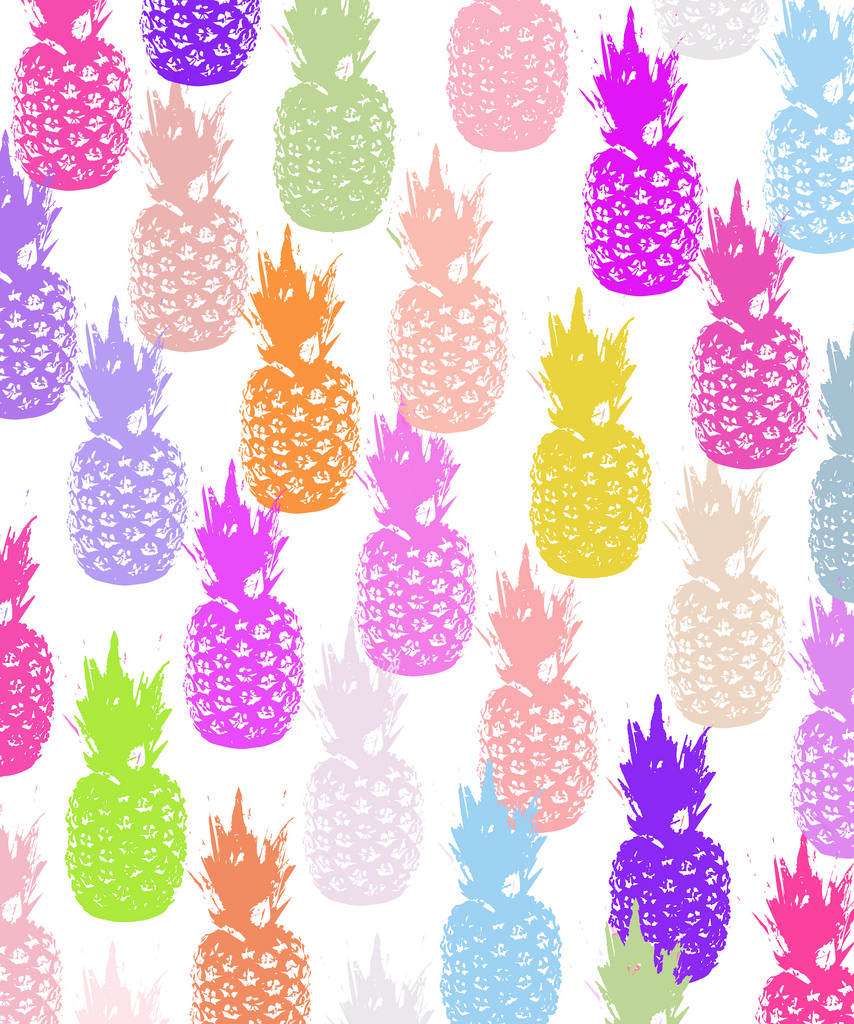 Cute Pineapple Wallpaper Patt