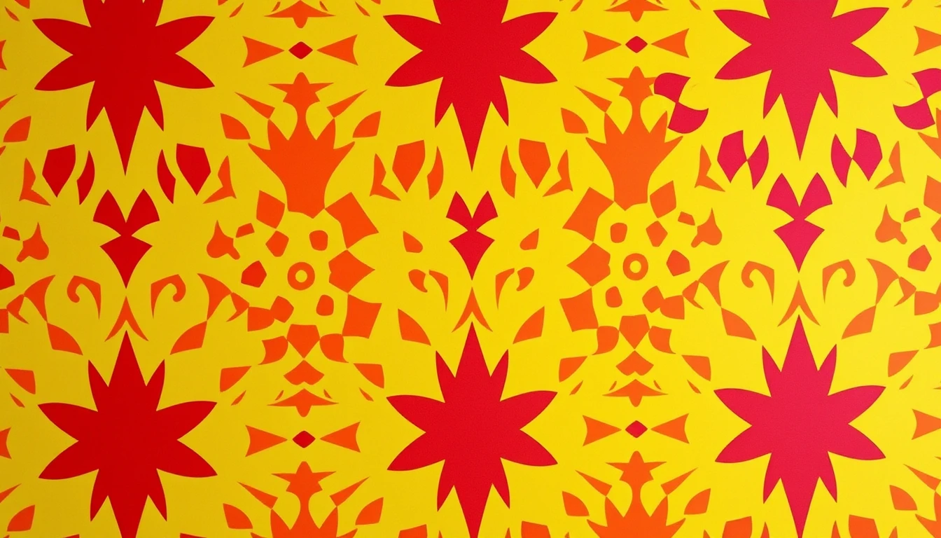 Yellow And Red Wallpaper