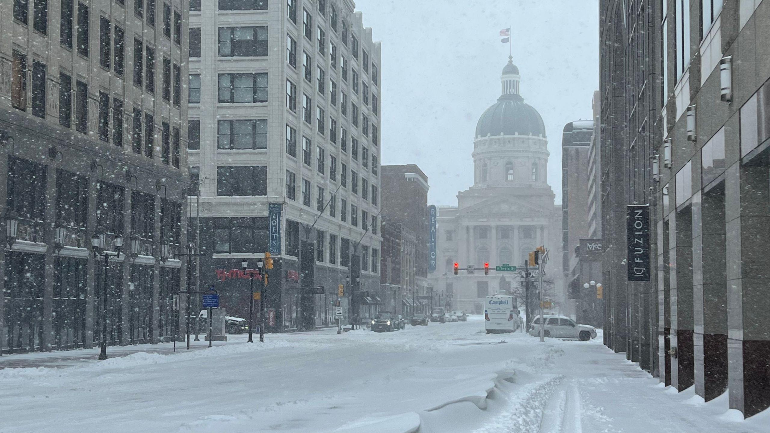 Winter Storm Pictures Across Indiana Snowfall Totals