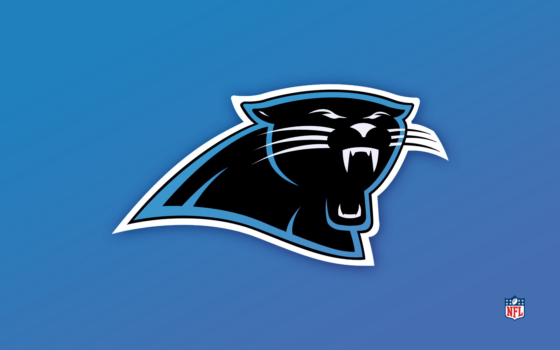 Football Wallpaper Sports Logo Panthers Blue