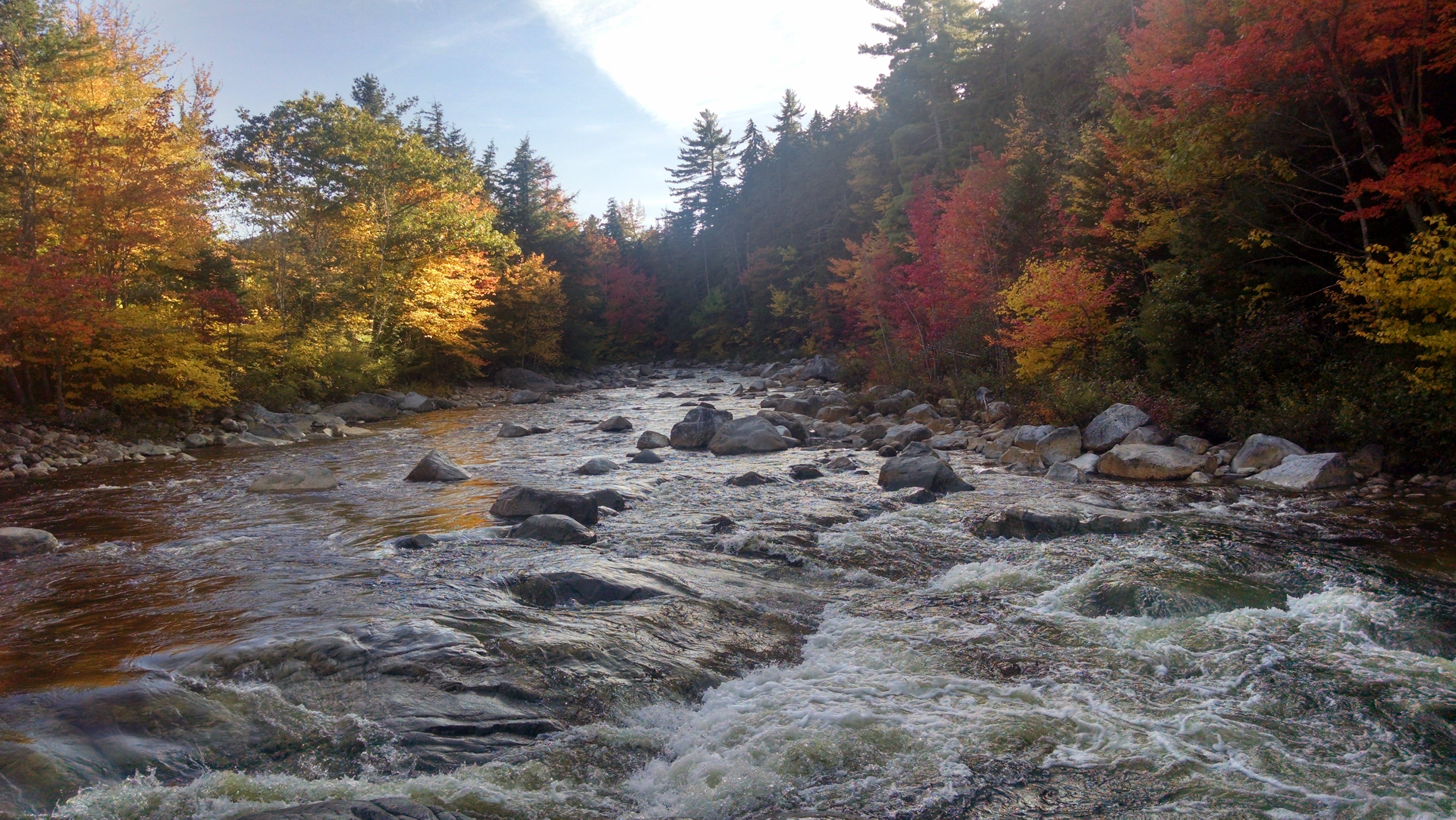 Rocky Gorge In White Mountain National Forest New Hampshire 4k