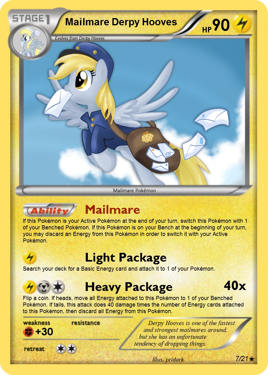 Mailmare Derpy Hooves Pokemon Card By The Ketchi