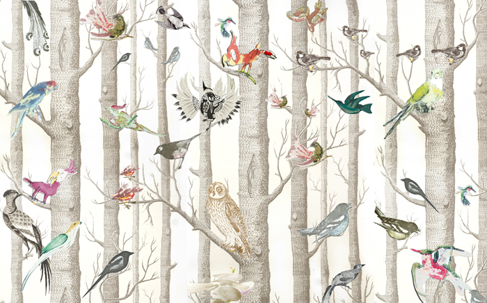 The Style Pa At Home Decorating It S A Birdy Wallpaper