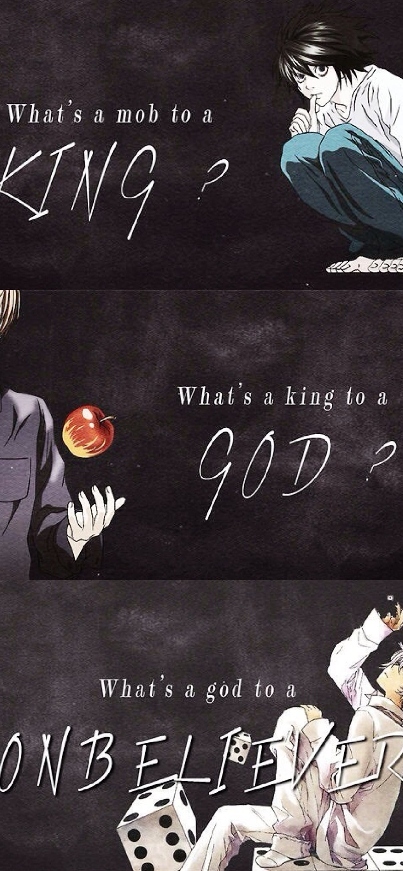 Death Note L Quotes iPhone Wallpaper