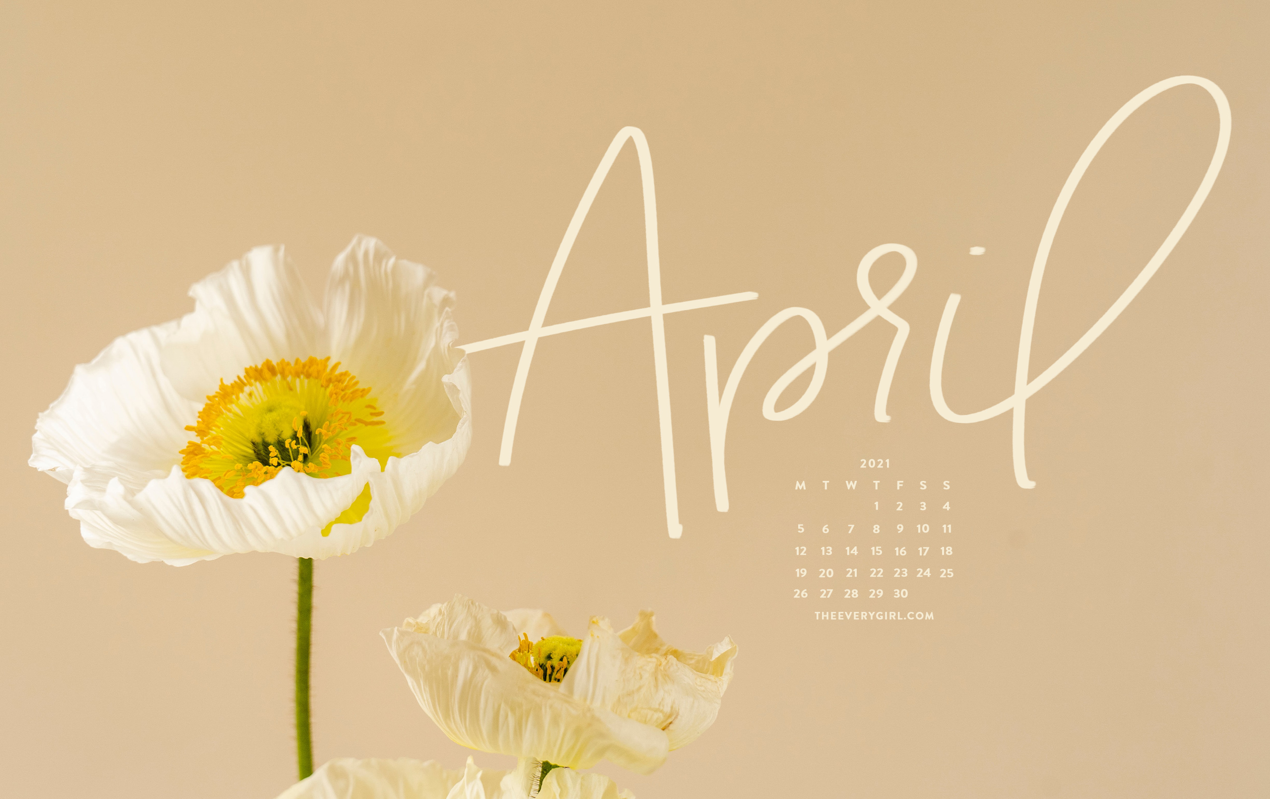 April Calendar Wallpaper Full HD