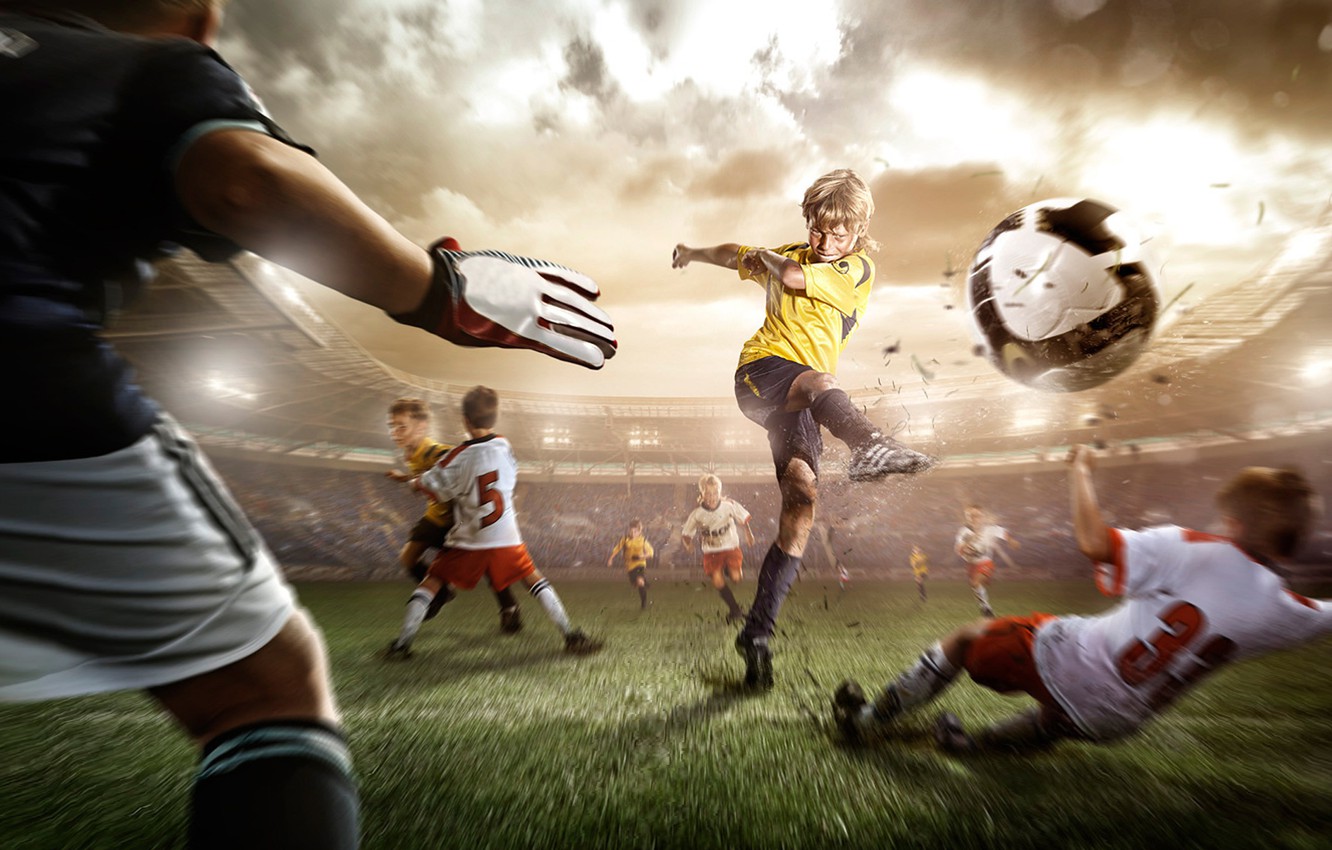Wallpaper Football Sport Kids Image For Desktop Section