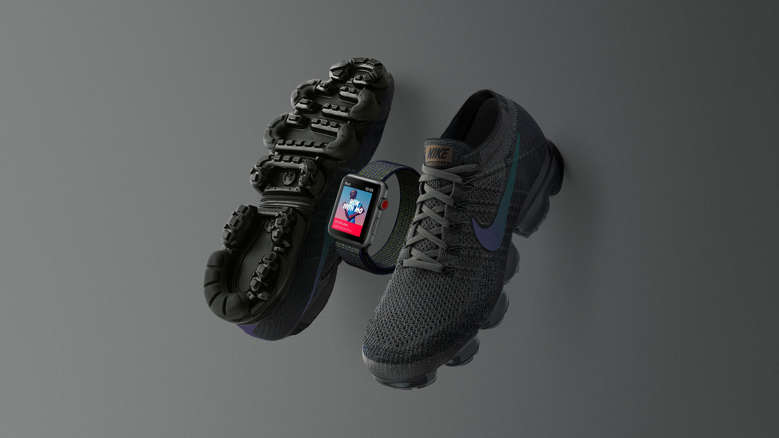 Run Stealth With Midnight Fog Nike Apple Watch And Air