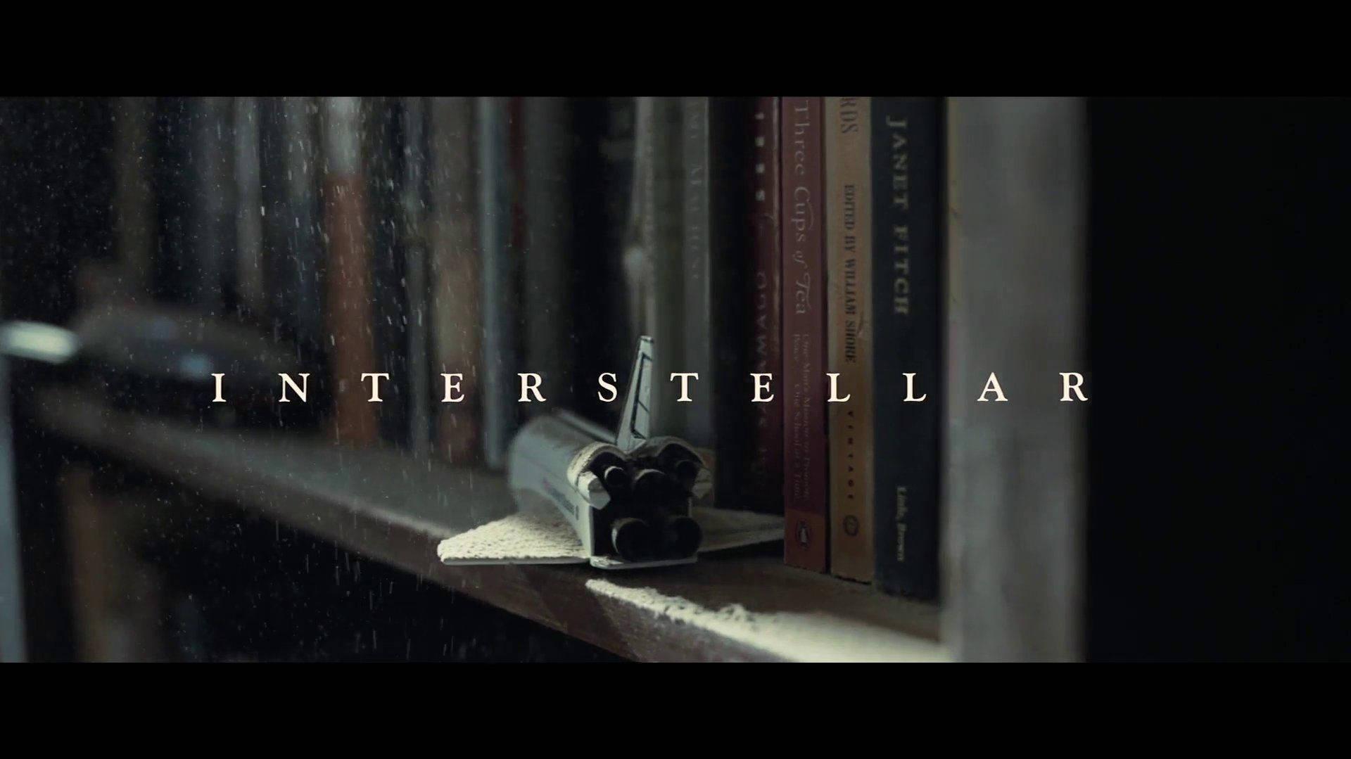 Interstellar Plane On Bookshelf Wallpaper