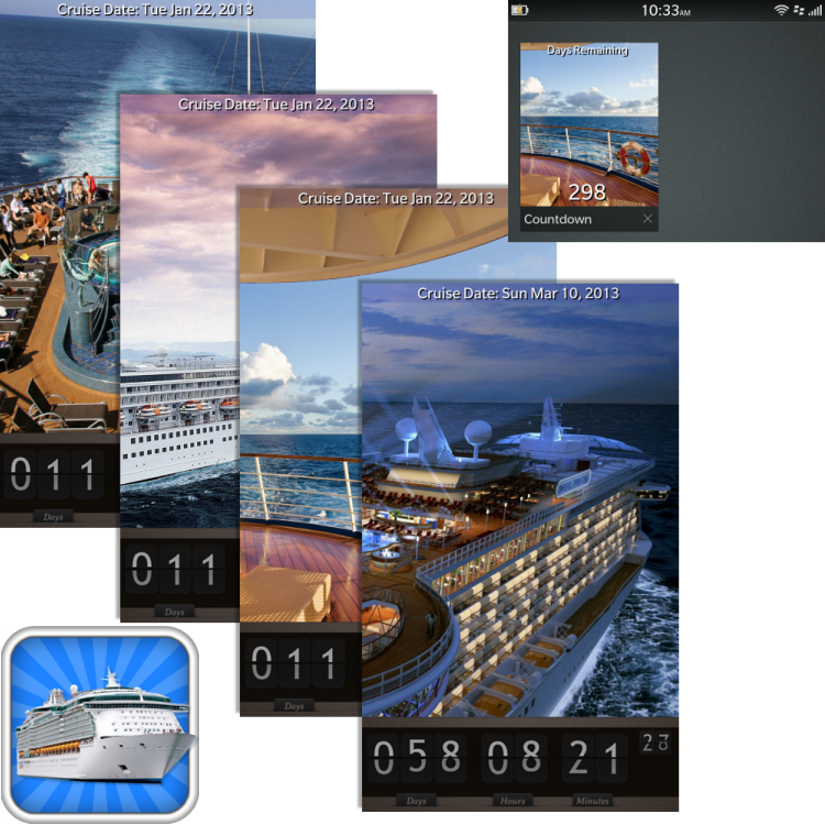 To Your Cruise Holiday Blackberry World Countdown