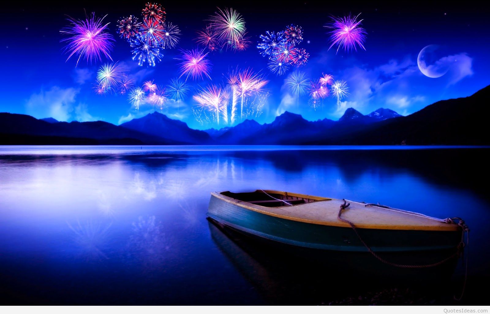 Happy New Year 2016 Best Fireworks HD Wallpaper For Desktop 1600x1027