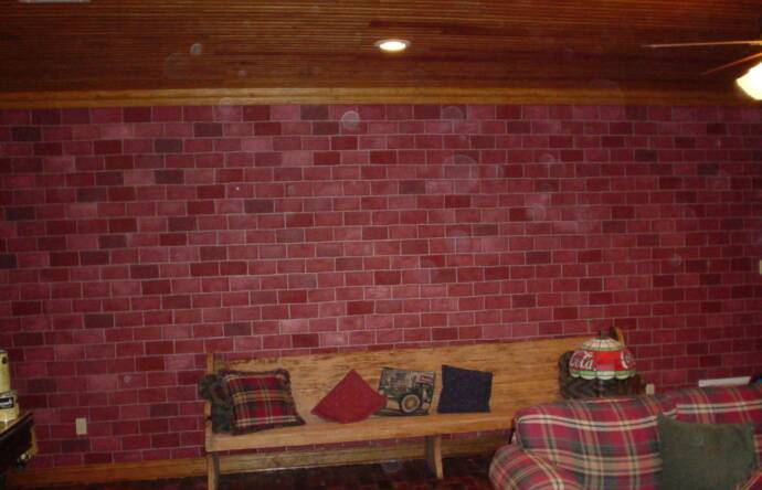  itmWallpaper Faux Rust Tuscan Brick Wall Looks Real Up 310393537207