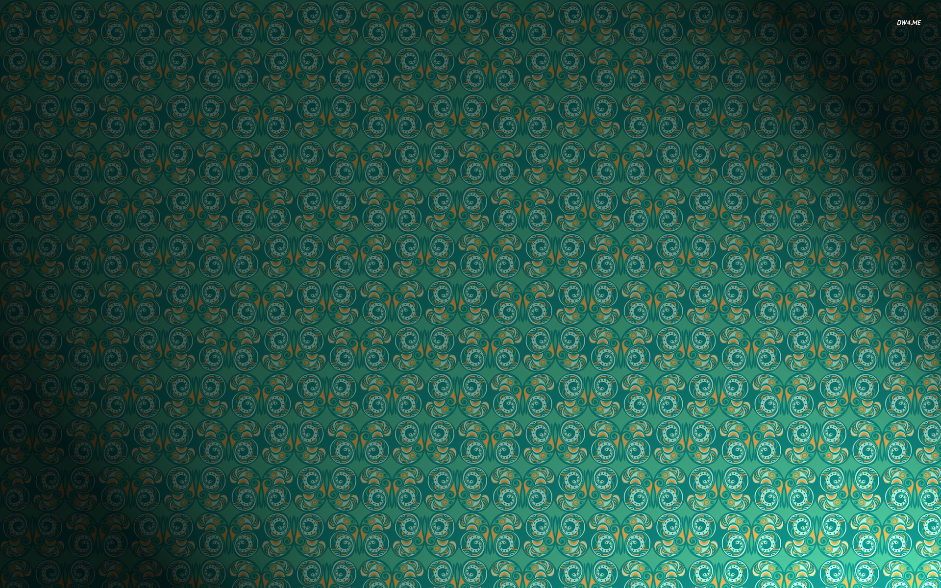 Green Swirl Pattern Wallpaper Digital Art