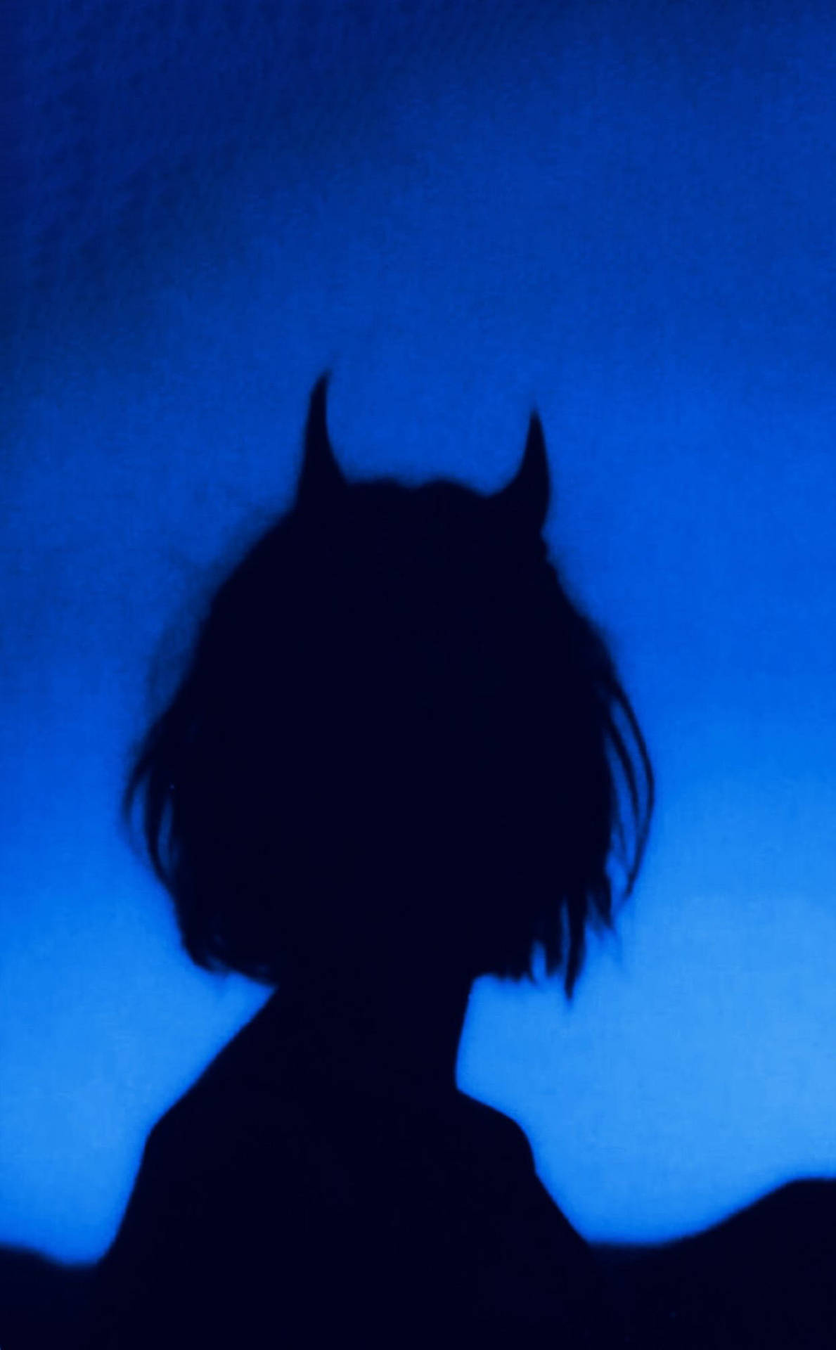 Devil Girl Silhouette iPhone Wallpaper
