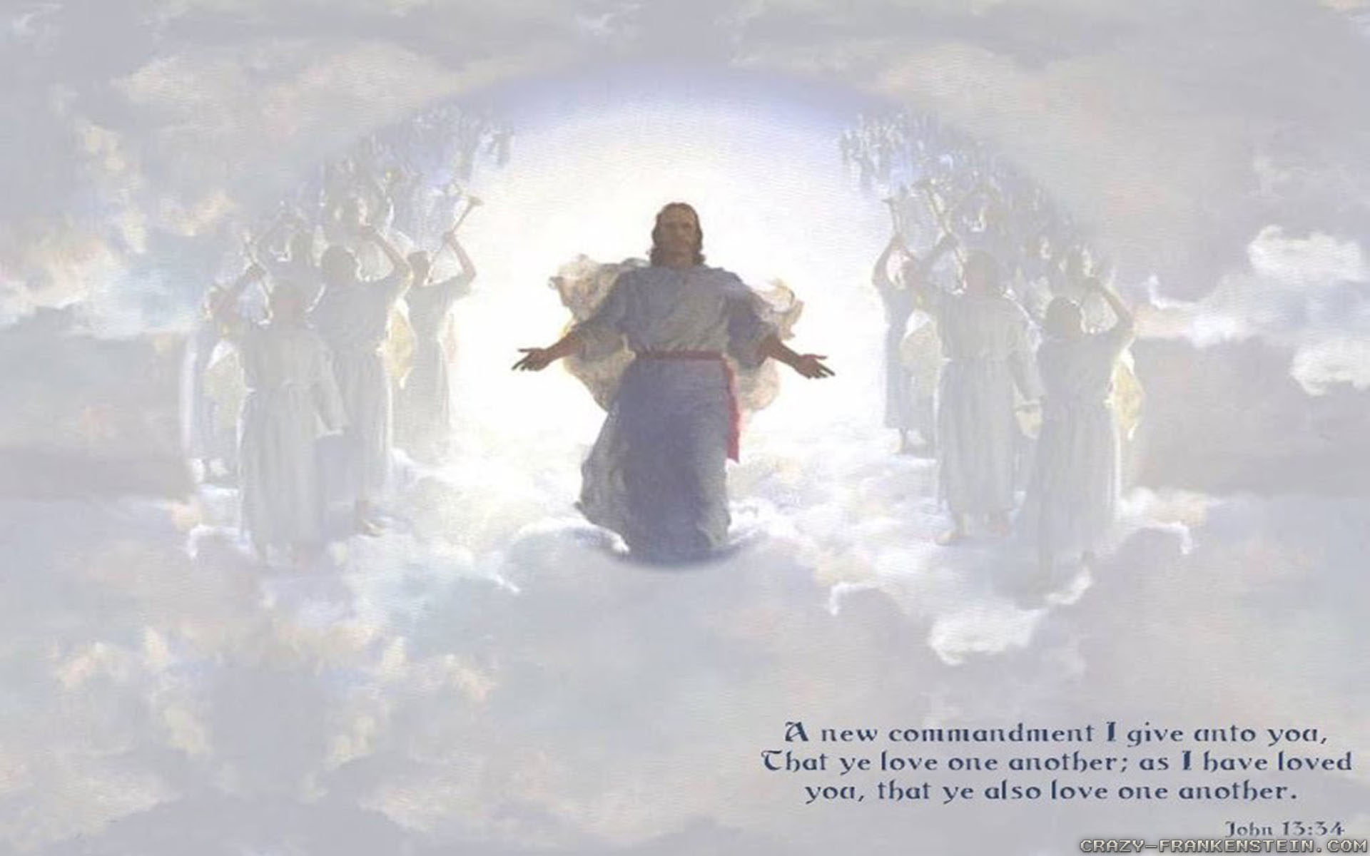 Religious Wallpaper HD Jesus Weling Us To Heaven