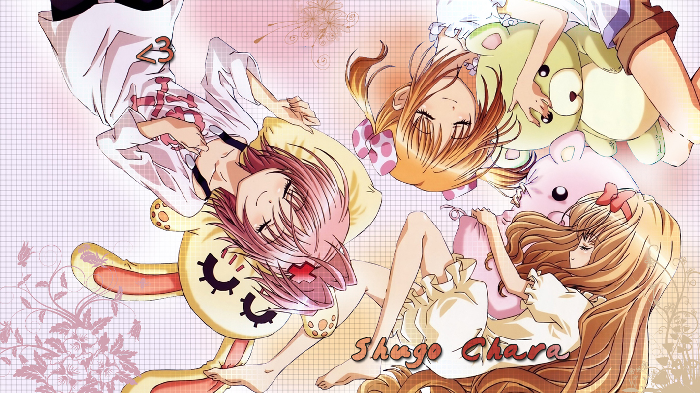 Anime Shugo Chara Manga Pink Wallpaper