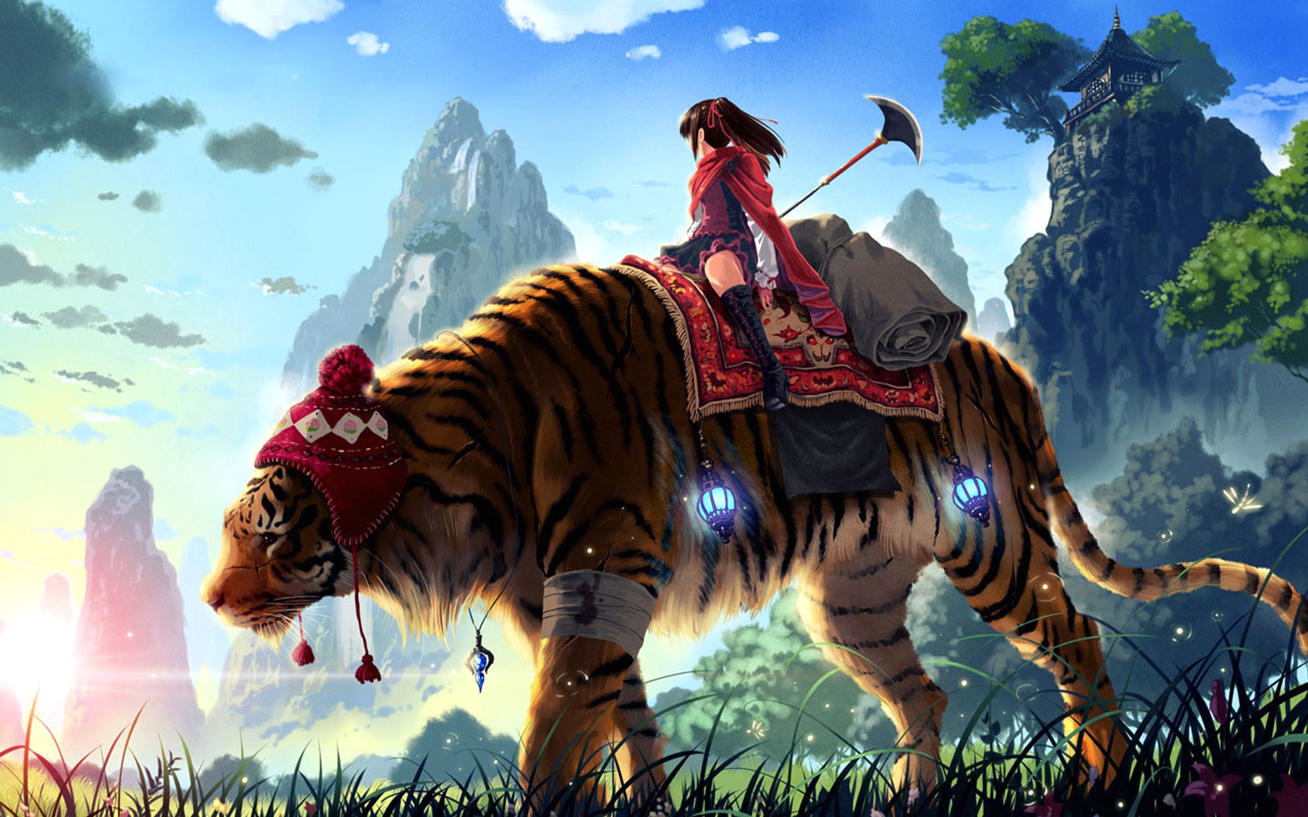 Huge Tiger Ride Wallpaper HD