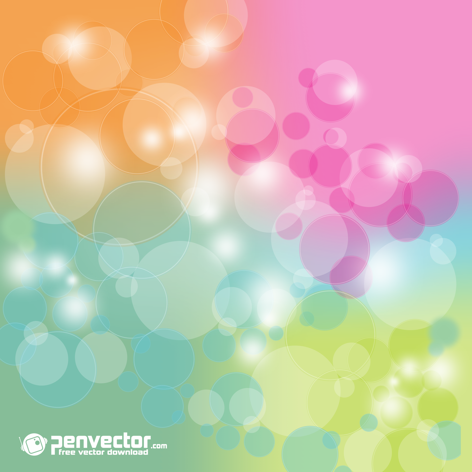 Abstract Bokeh Colorful Background Vector Vectorpic